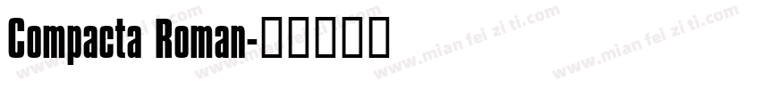 Compacta Roman字体转换